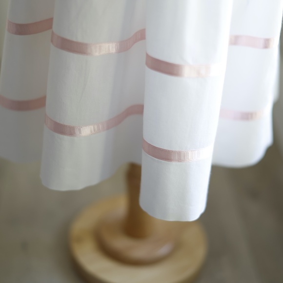 Strasburg Dress Heirloom White Smocked Pink Ribbon Size 4/5 Special Occasion NWT - Picture 6 of 7